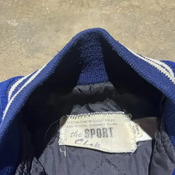 Vintage 60s Blue Alpha Eagles High School Varsity Jacket - Picture 4 of 4